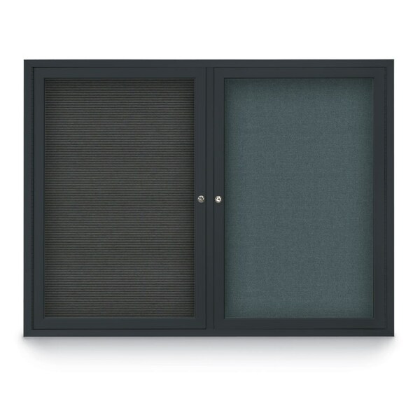 Corkboard, Cobalt/Black, 72" X36"